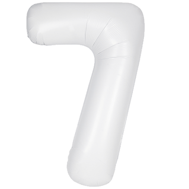 Matte White Number 7