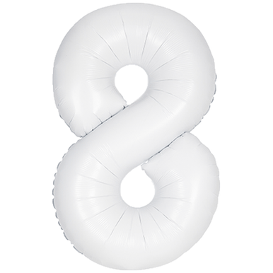 Matte White Number 8
