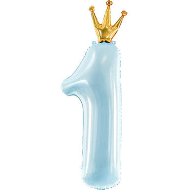 Light Blue Crown Number 1