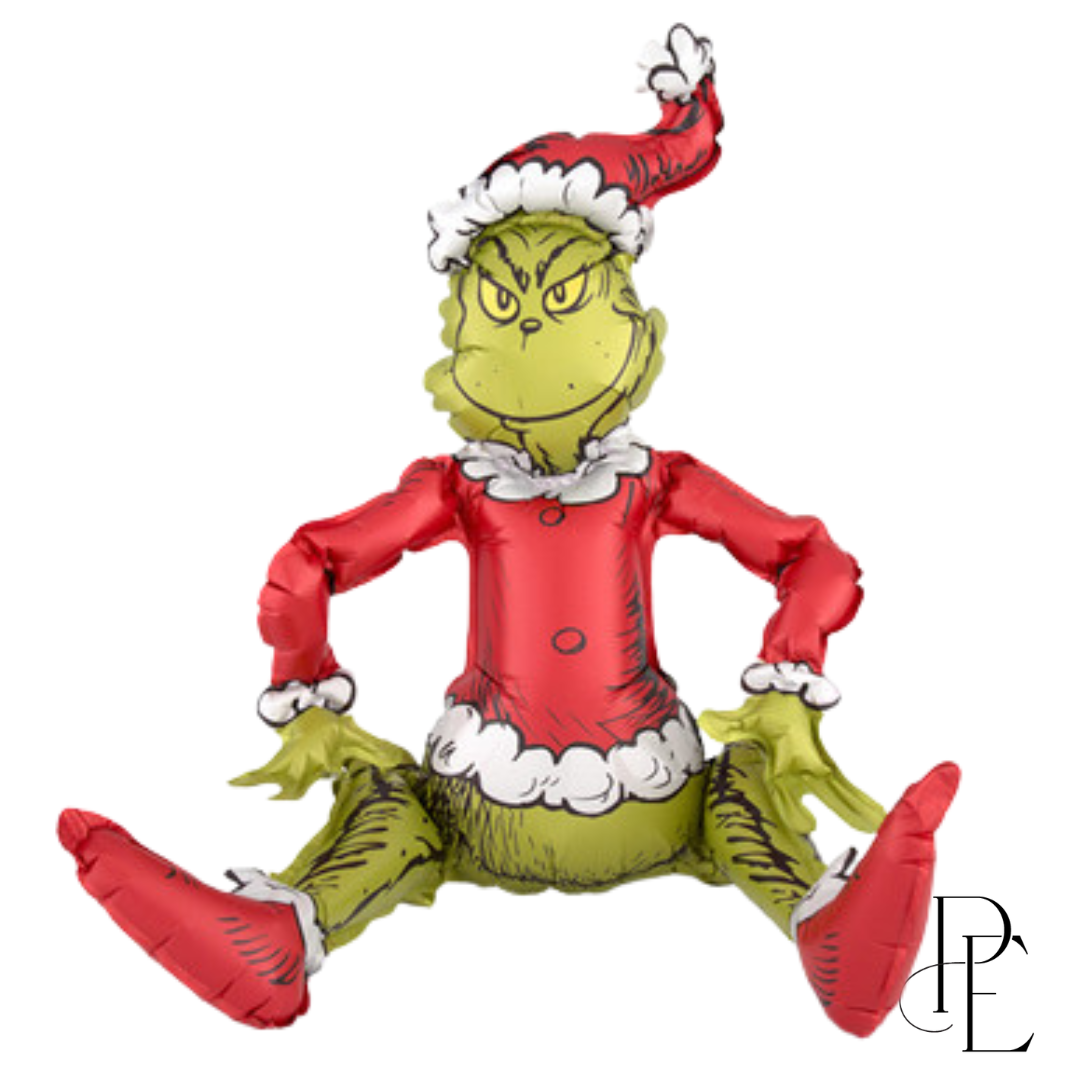 Sitting Santa Grinch